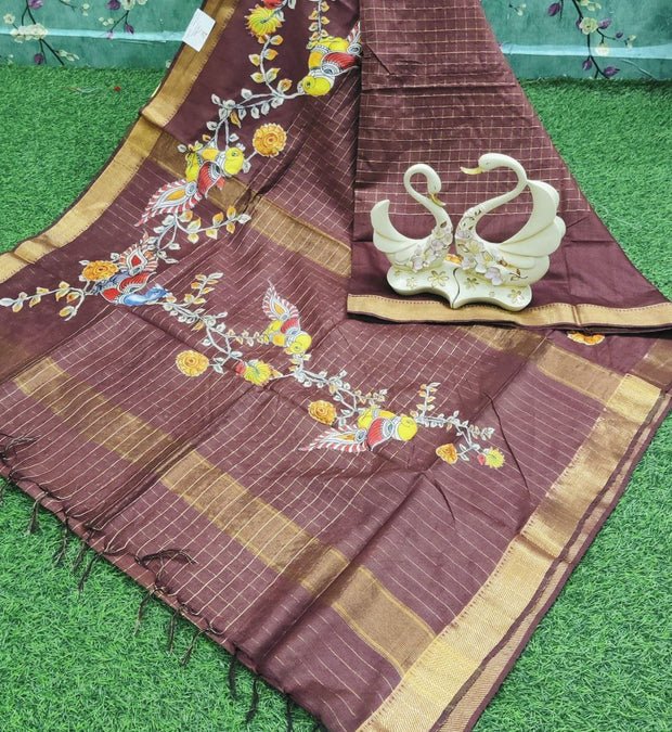 Brown Mangalagiri Silk 8JAN14