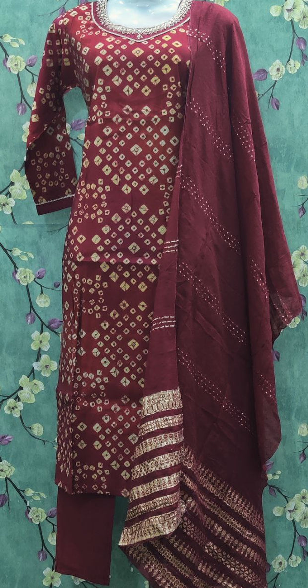 Red Bandhani 26 J4-7E