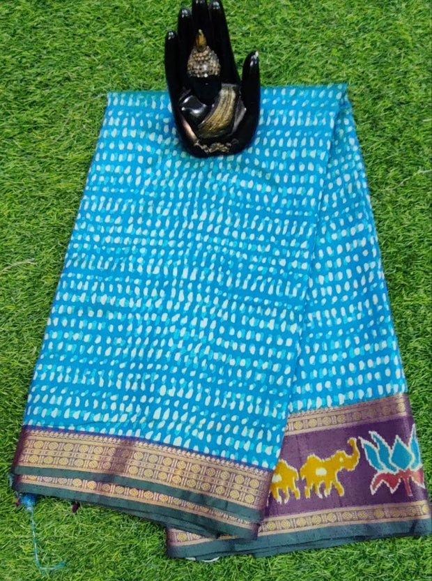 Blue Patola Pattu 25 J4-3E