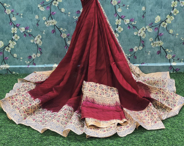 Red Leheriya Georgette 9JAN15E