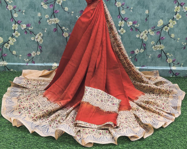 Orange Leheriya Georgette 9JAN12E