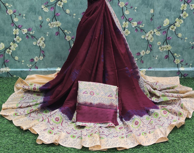 Marron Leheriya Georgette 9JAN9E