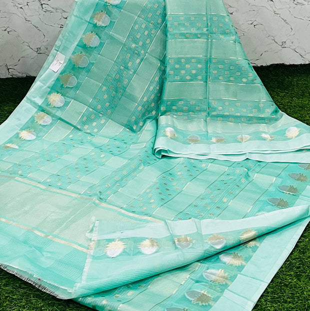 Lux Green Silk Kota 21 K5-9