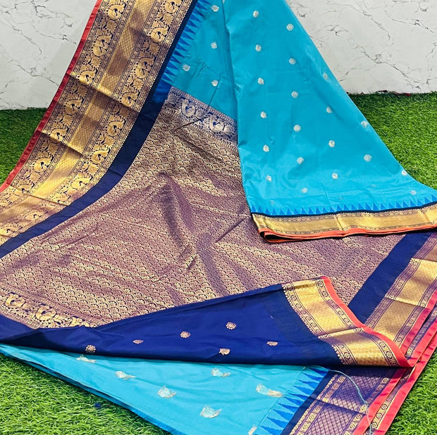 Rama Blue Handloom Gadwal 24 K5-15