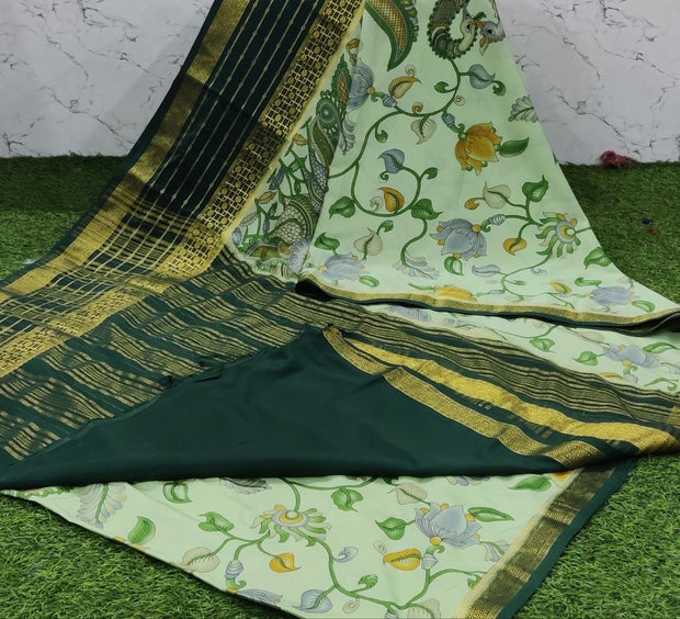 Green Mysore Crepe 6 B5-9