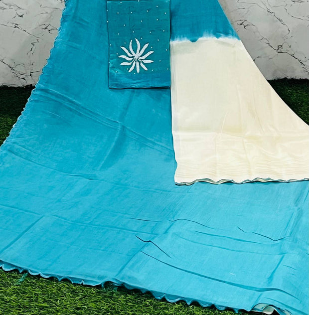 Blue Mangalgiri Work 25 K5-5