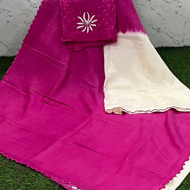 Pink Mangalgiri Work 25 K5-4