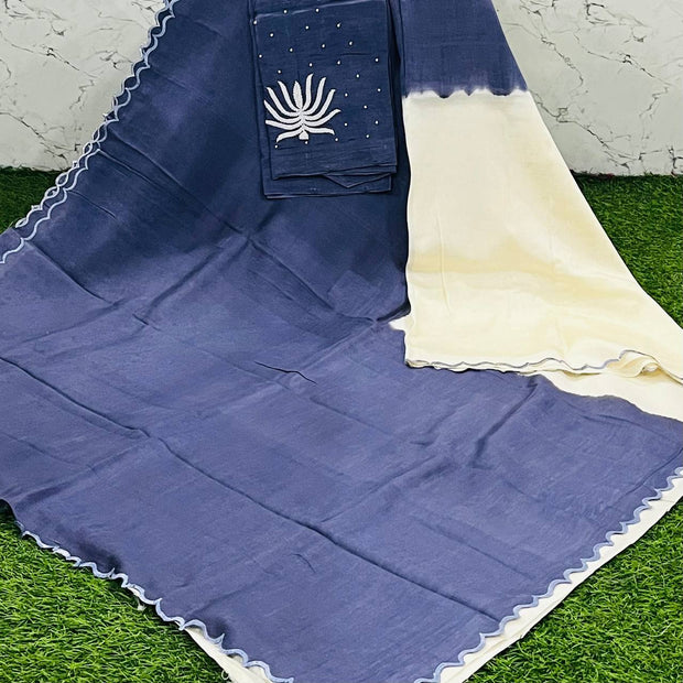 Lavender Grey Mangalgiri Work 25 K5-6