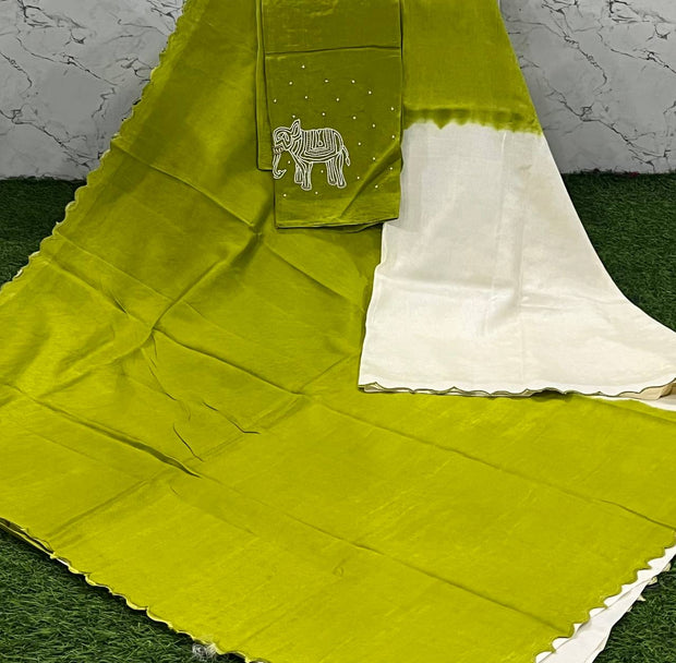 Green Mangalgiri Work 25 K5-9