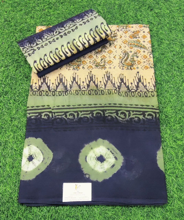 Cream Kalamkari Pallavi Cotton 14 E5-11E