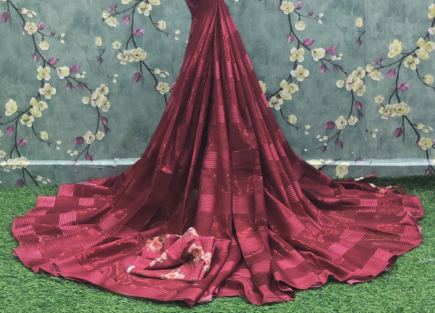 Tomato Red Georgette 20JAN13E