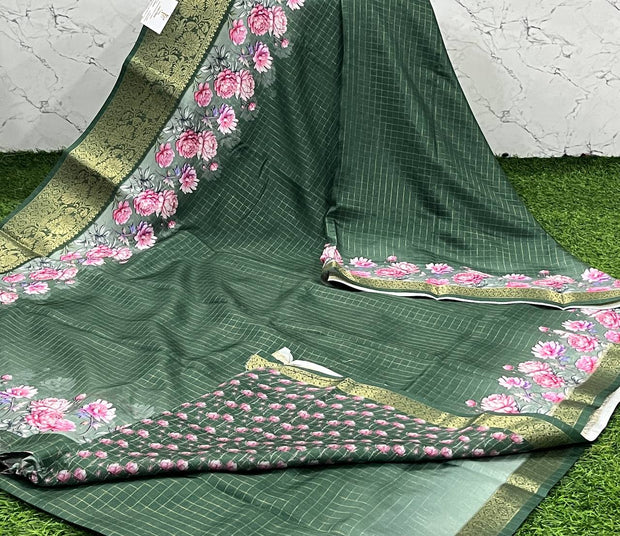 Green Tussar Digital 13 B5-7