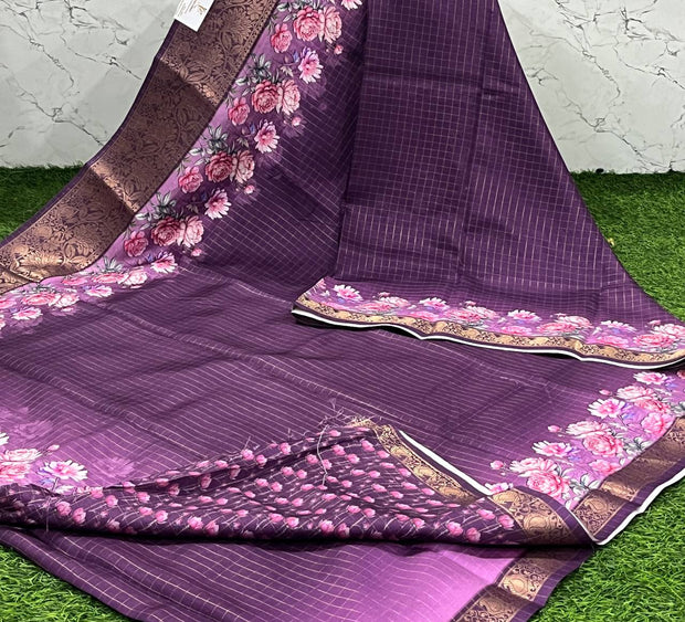 Purple Tussar Digital 13 B5-8