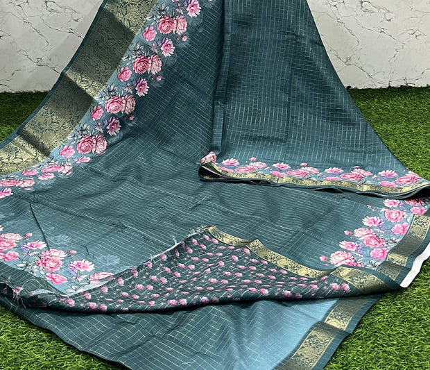 Green Tussar Digital 13 B5-9