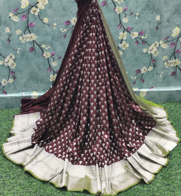 Brown Katan Banarasi 22JAN12E