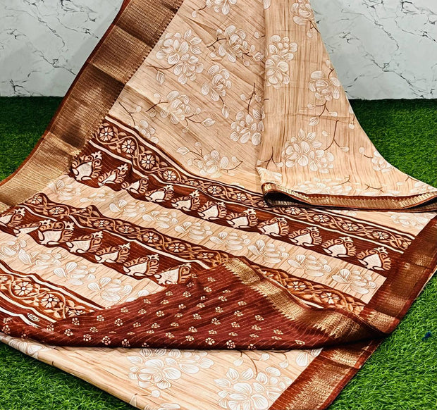 Light Peach Mysore Crepe 13 L5-15