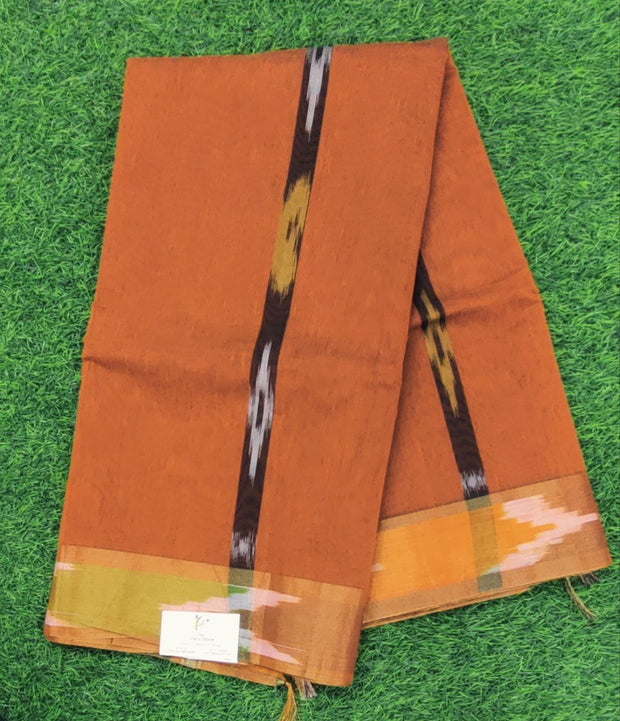 Rust Ikkat Handloom 3 C5-7E