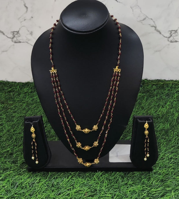 Maroon Beads 4 C5-9E