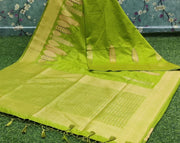 Mehandi green meena silk 2I 4-7