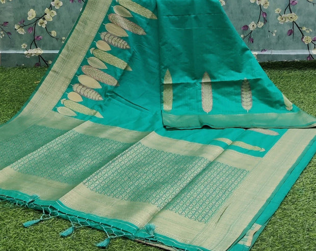 Rama green meena silk 2I 4-10