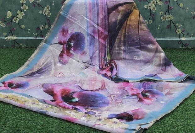 Pink Chanderi Digital 21 L4-4E