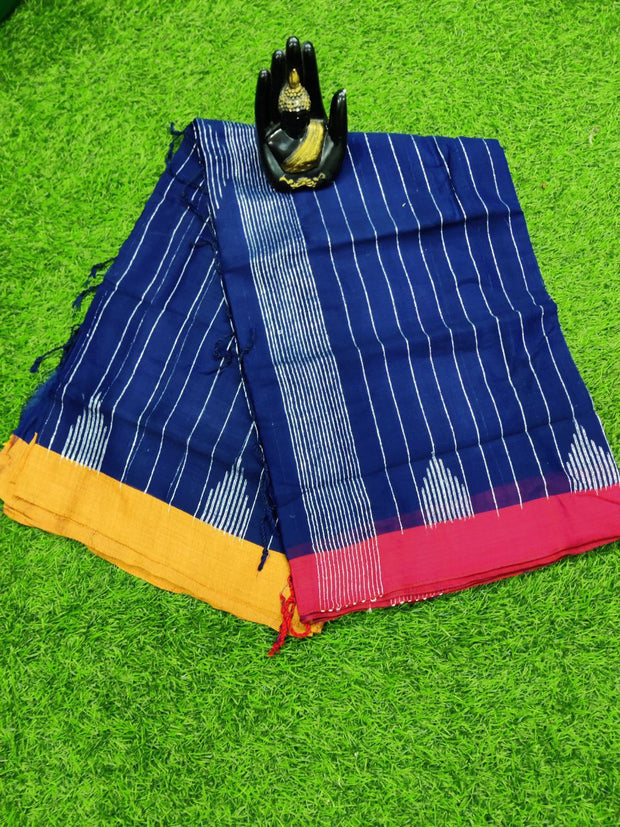 Blue Khadi Cotton 20 L4-1E