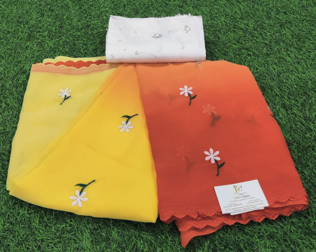 Mango Yellow Georgette 20 L4-10E