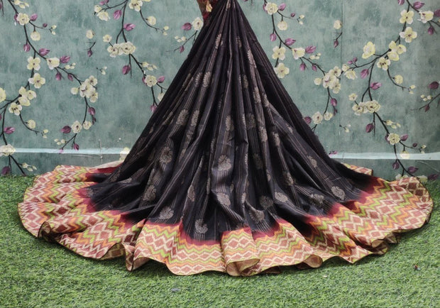 Grey Tussar Silk 22 I4-10