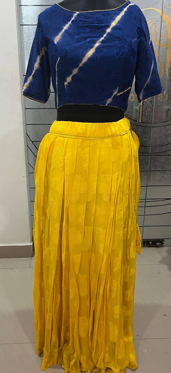 Yellow Crop Top 27 L4-4E