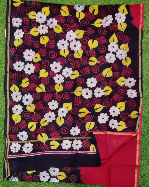 Red Maheswari Bathik 27May12