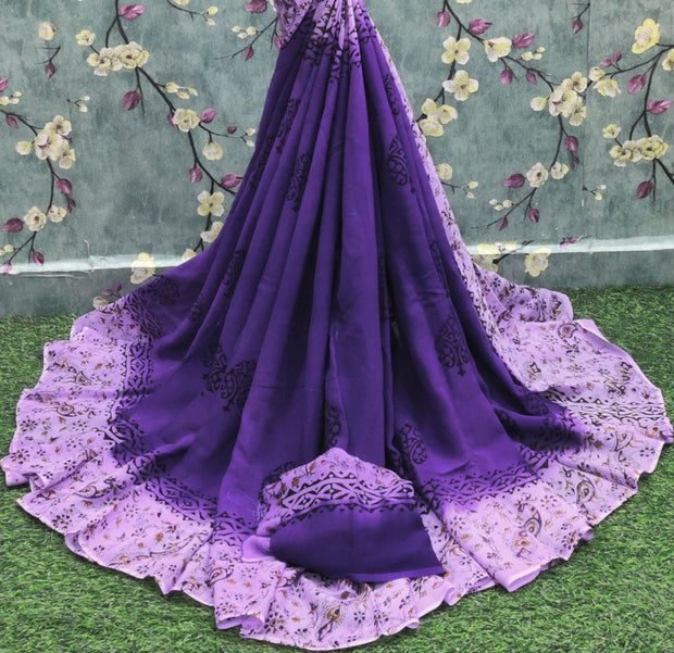 Purple Pure Georgette 14DEC7