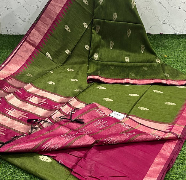 Green Khadhi Pattu 24 J5-2