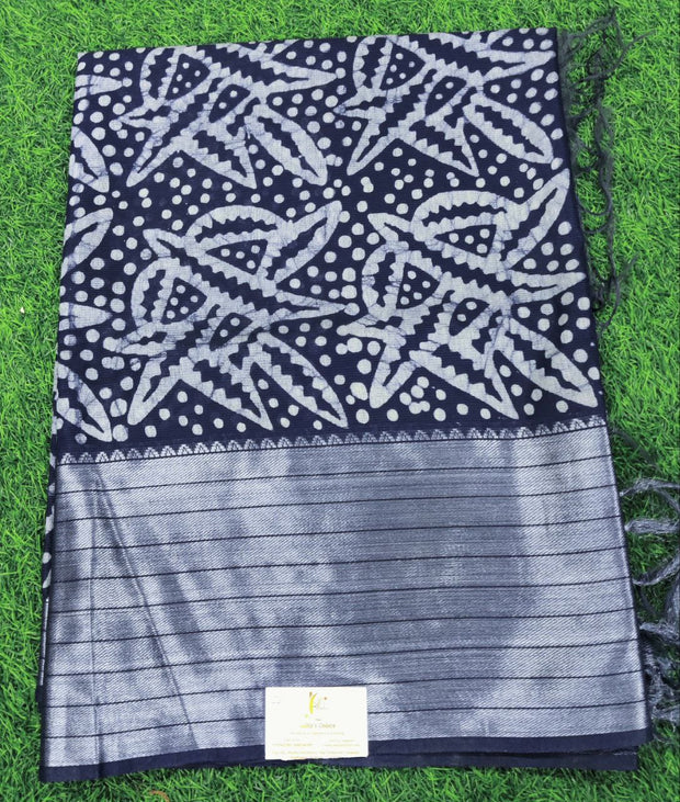 Blue Handloom Silk 24JUN7E