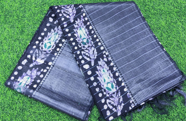 Blue Handloom Silk 24JUN15E