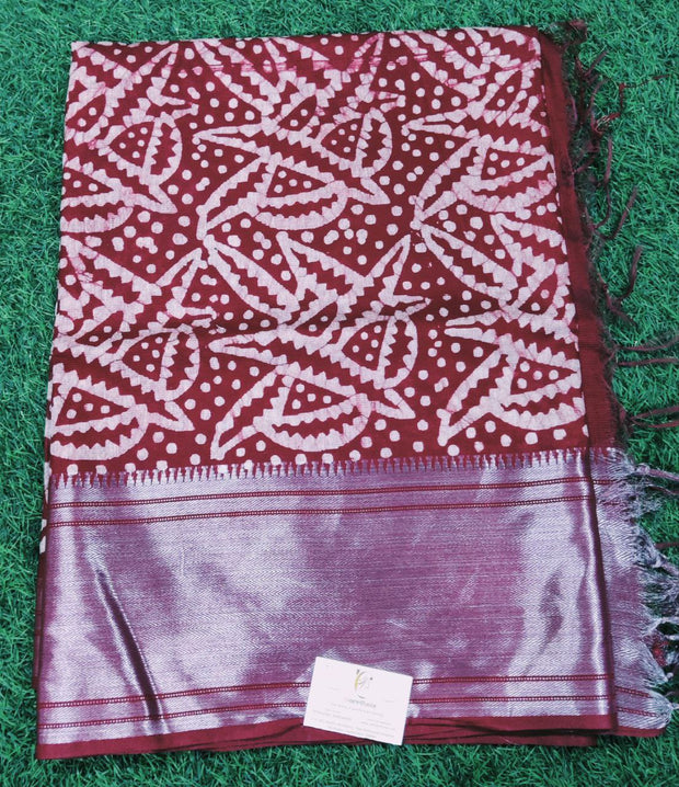 Red Handloom Silk 24JUN3E