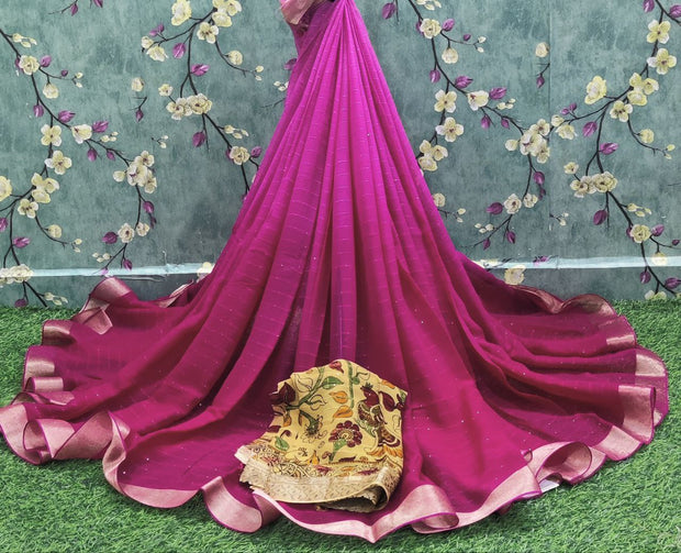 Light Pink Pure Georgette 17DEC8