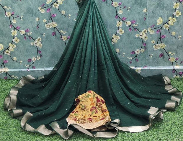 Light Green Pure Georgette 17DEC13