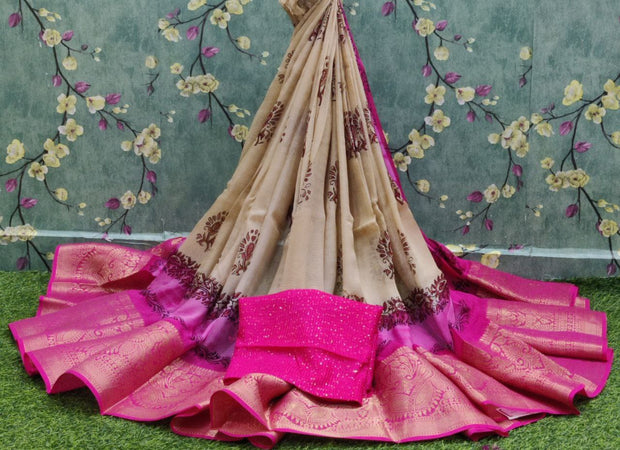 Cream Khaddi Georgette 17DEC4