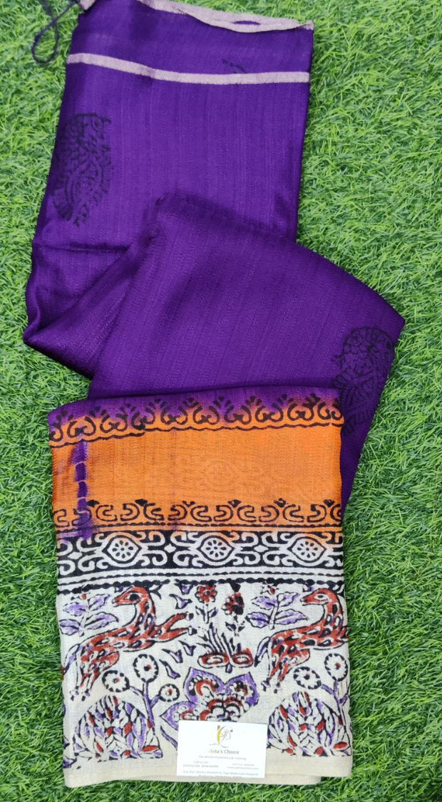 Purple Khadi Georgette 11FEB2