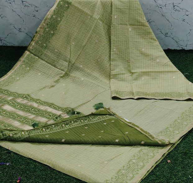 Light green jamdani 27 J5 11