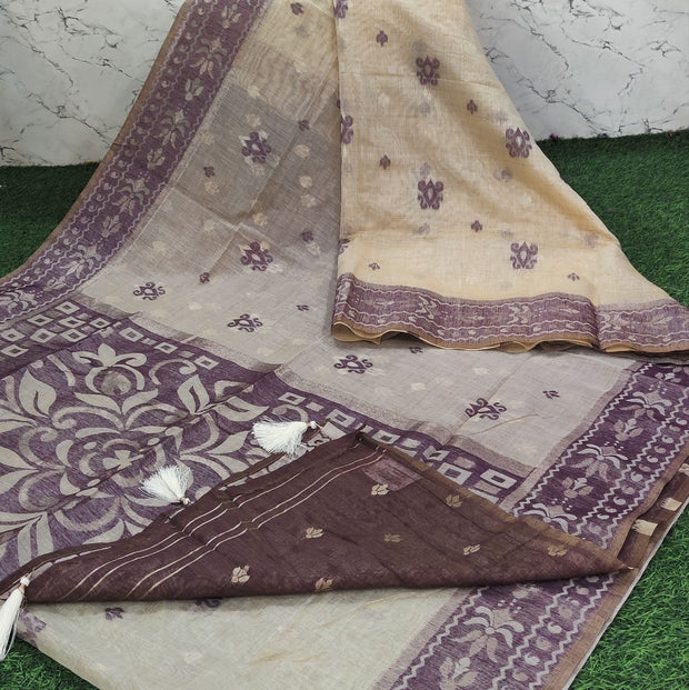 Light Brown Jamdani 22 J5-10