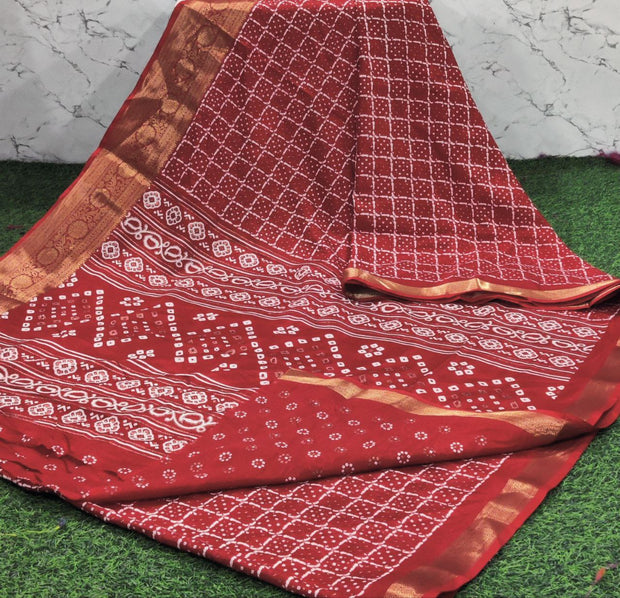 Red Patola Silk 12 J5-11