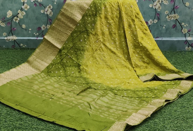 Green Pure Bandhani 11 J4-9