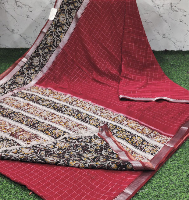 Red mangalagiri pattu 27 J5 5