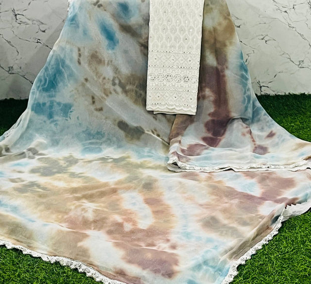 Blue Georgette Crush 10 H5-11