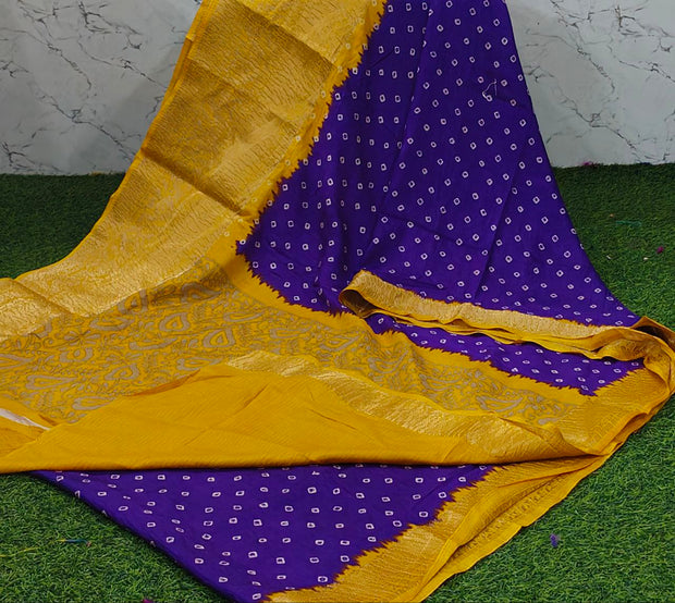 Purple Bandhini Georgette 19 J5-17
