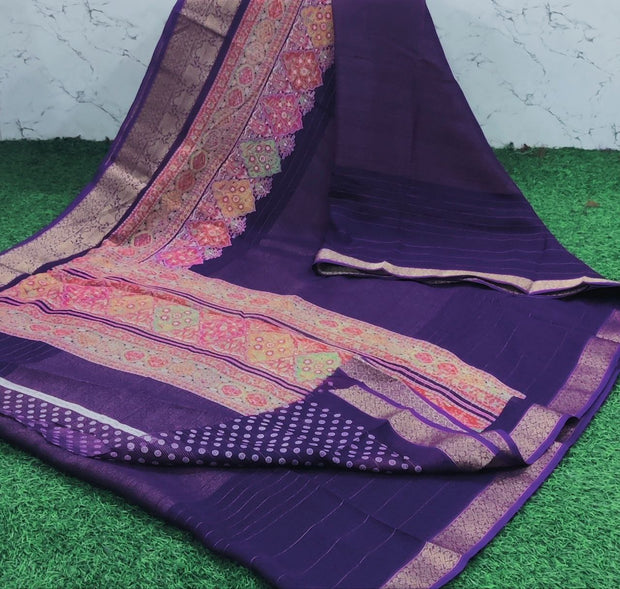 Purple Mysore Crepe 19 H5-10