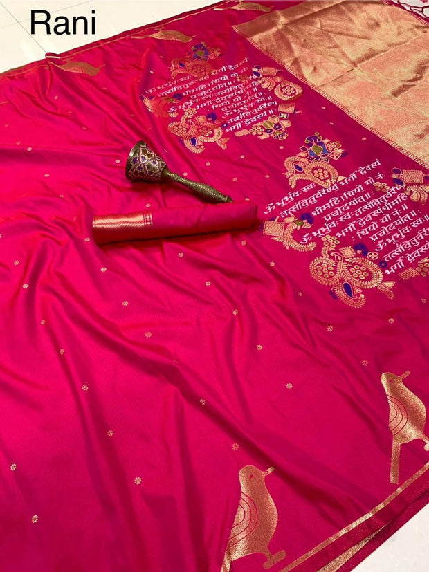 Rani Pink Banaras Pattu 14 K4-2