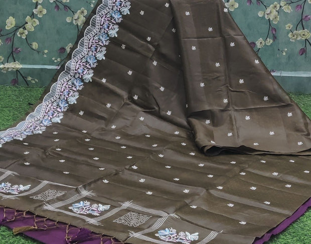 Mehandi Green Honey Tussar 14 L4-7E