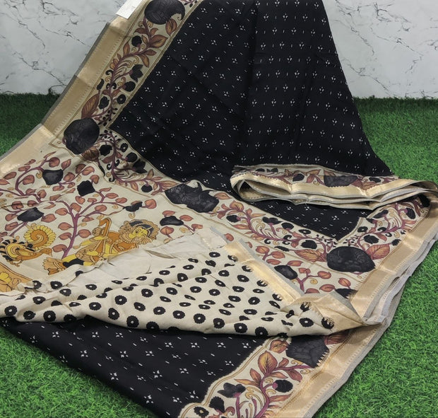 Black maheshwari silk 11 E5-10